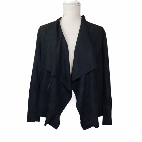 Rustic Royals Womens Large Black Waterfall Blazer Jacket - Picture 2 of 10